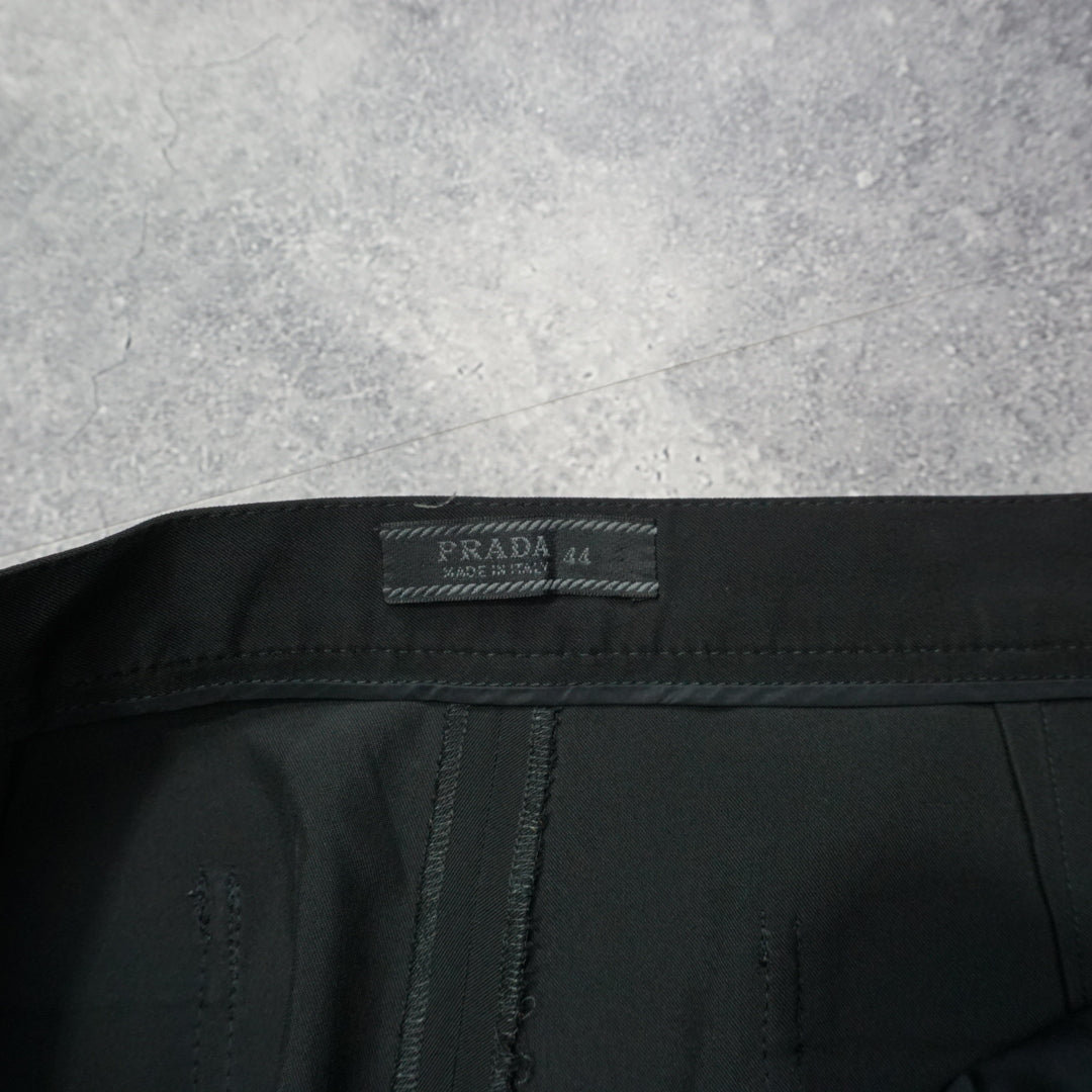 2000s Prada Zip Flare Pants