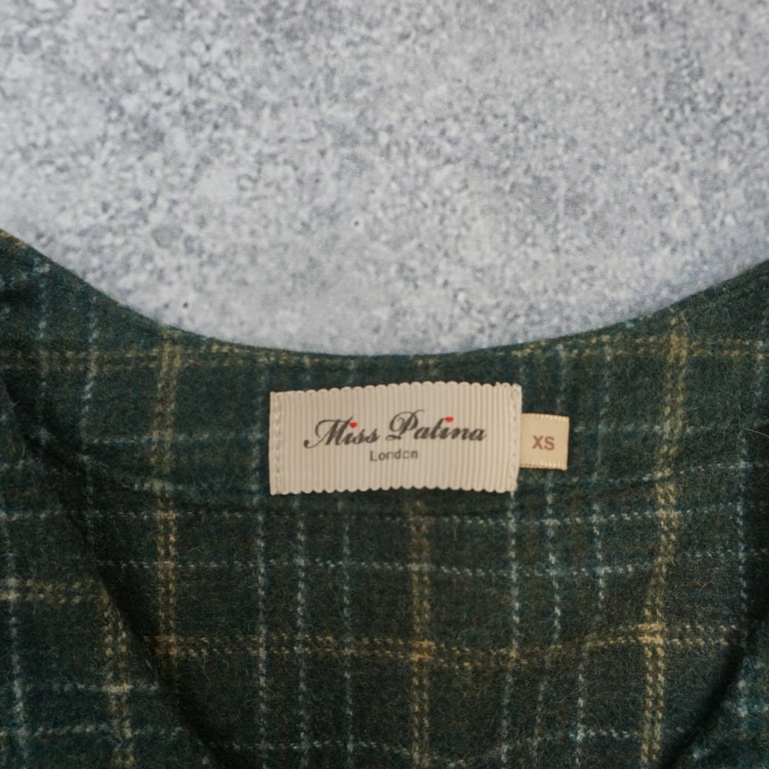 Miss Patina Checked Patterned Dress