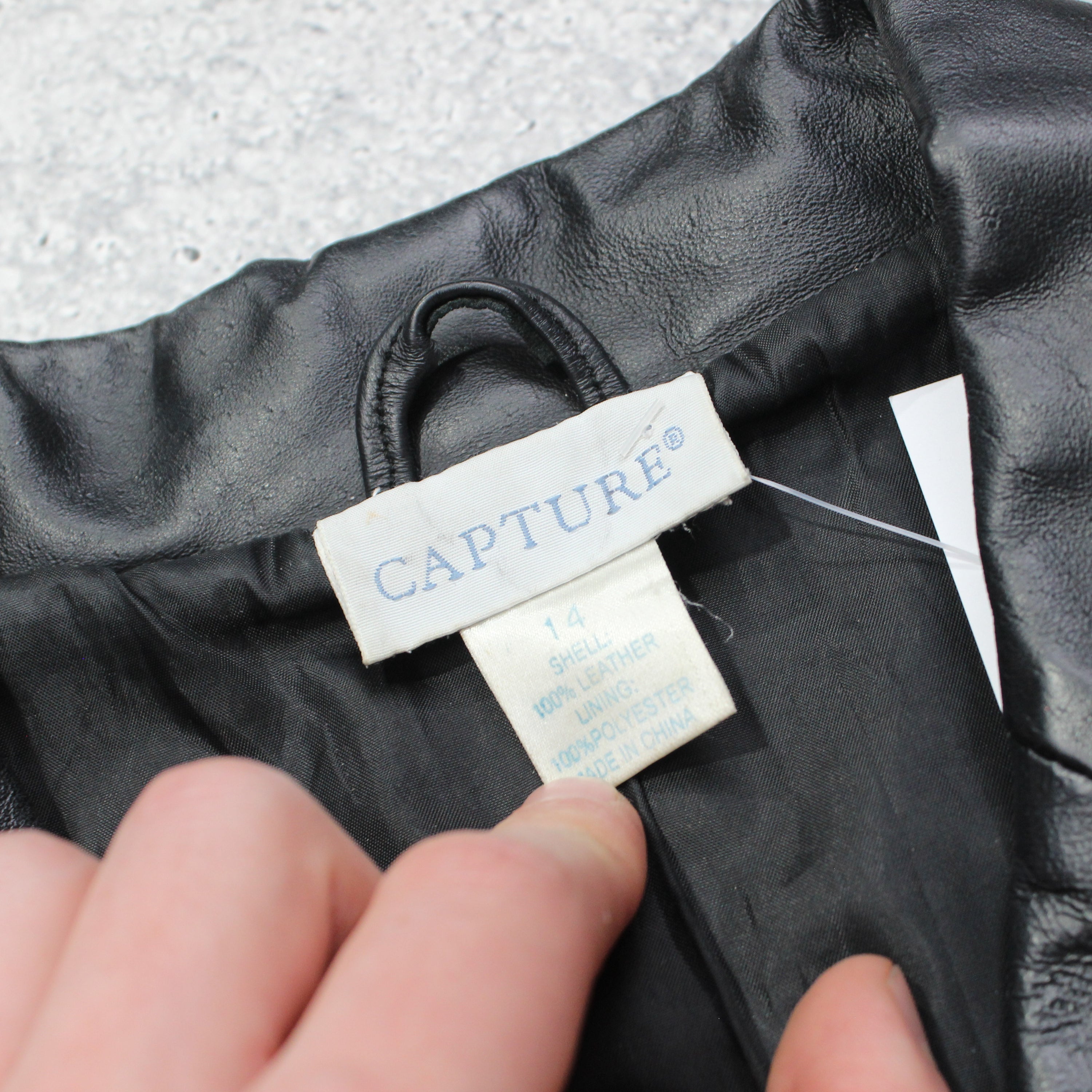 2000s Capture Leather Jacket