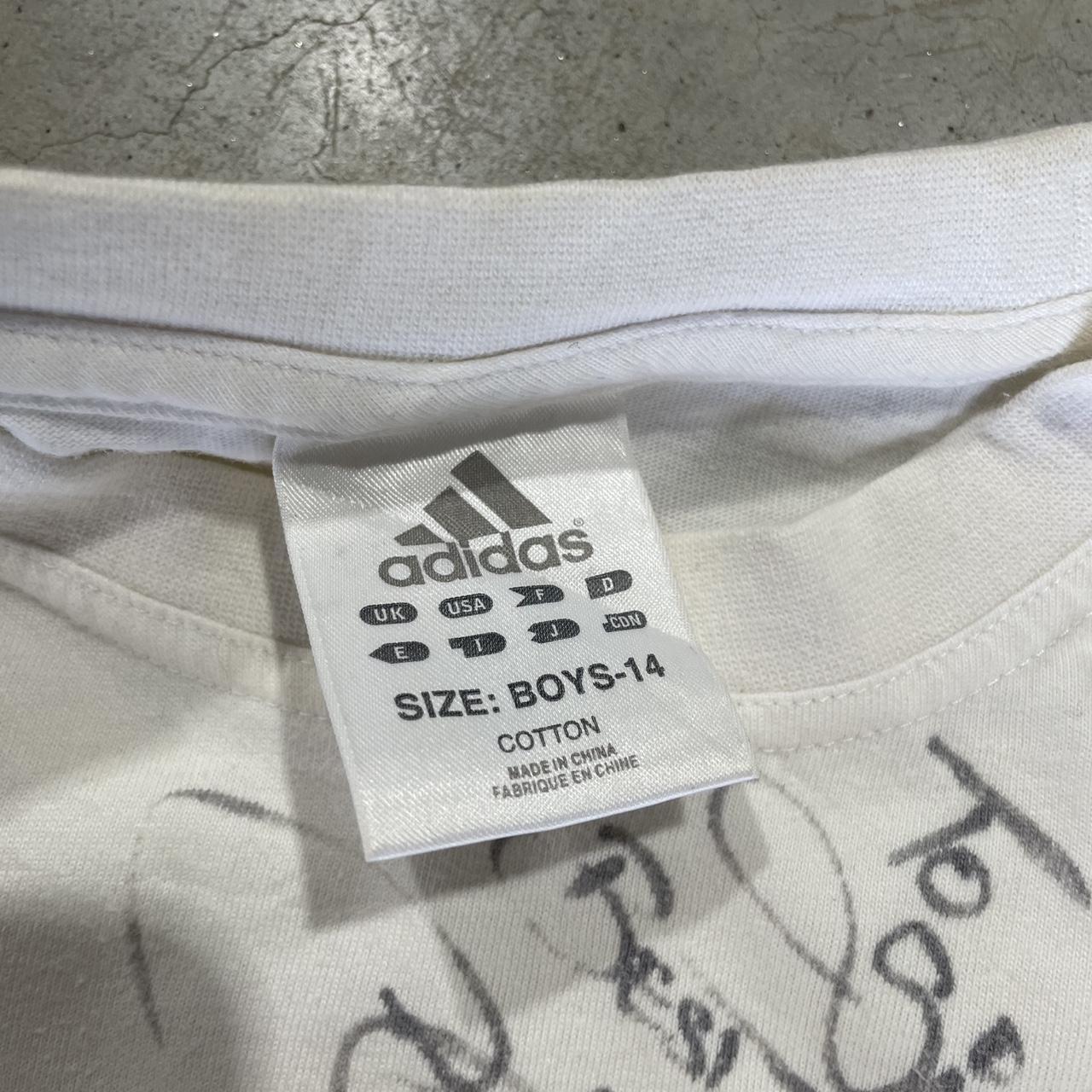 2000s Adidas Graphic Y2K T-Shirt Boxy