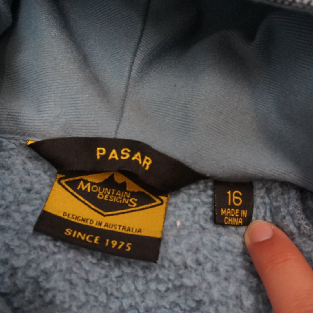 2000s Mountain Designs Knit Fleece Hoodie
