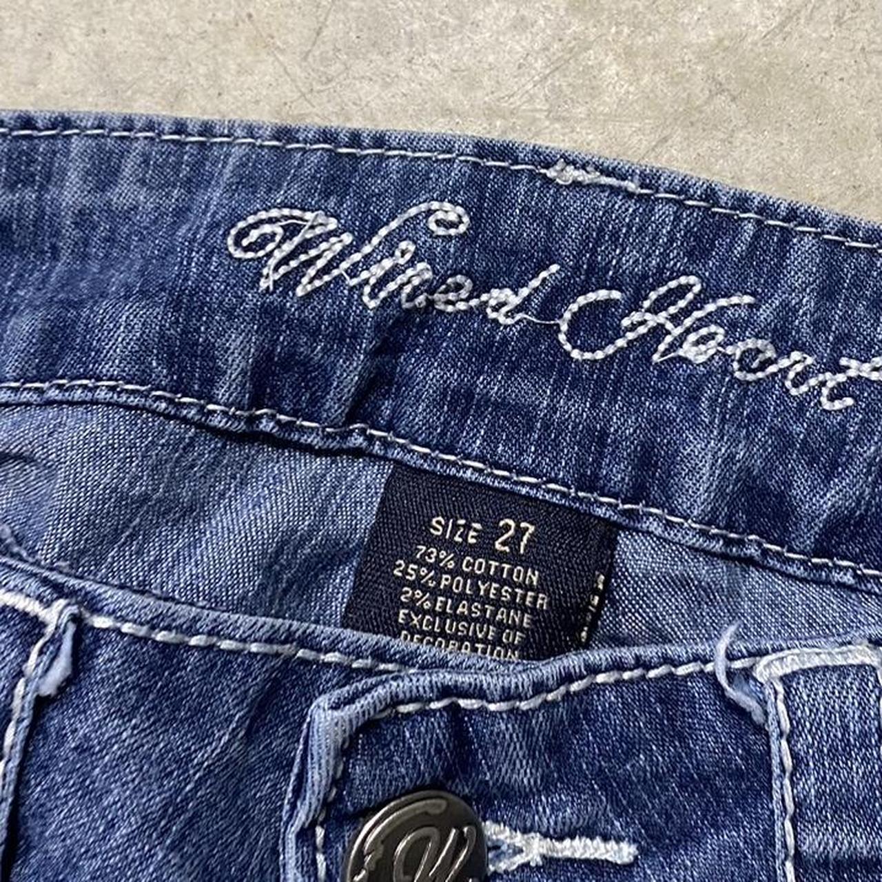 2000s Wicked Heart Embroidered Jeans