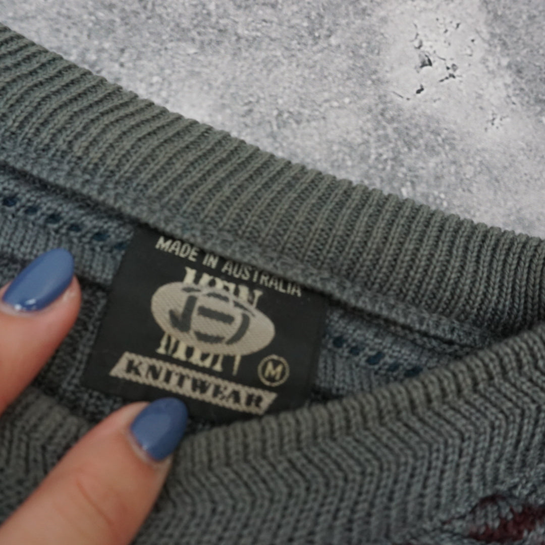 90s Patterned Knit Sweater