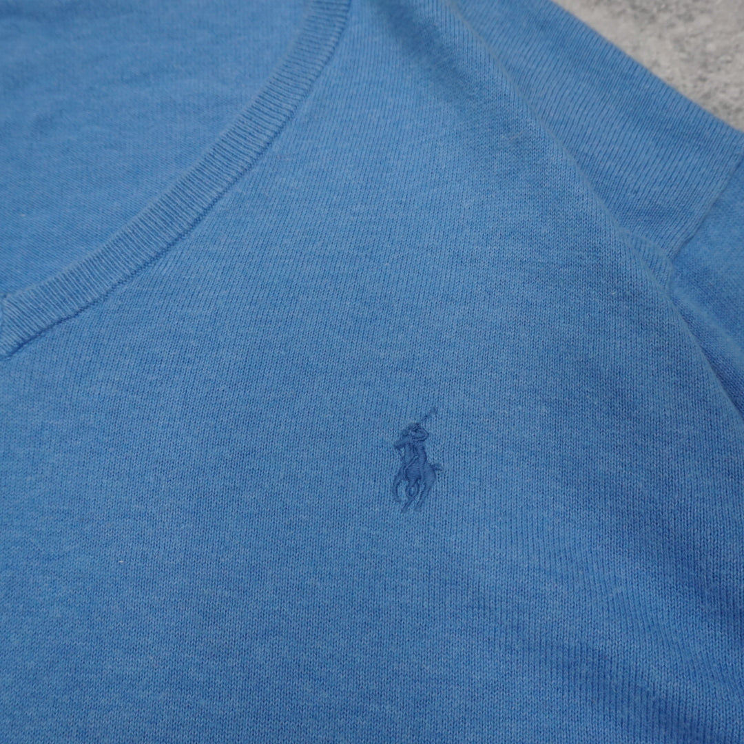Polo Ralph Lauren V Neck Pima Cotton Sweater