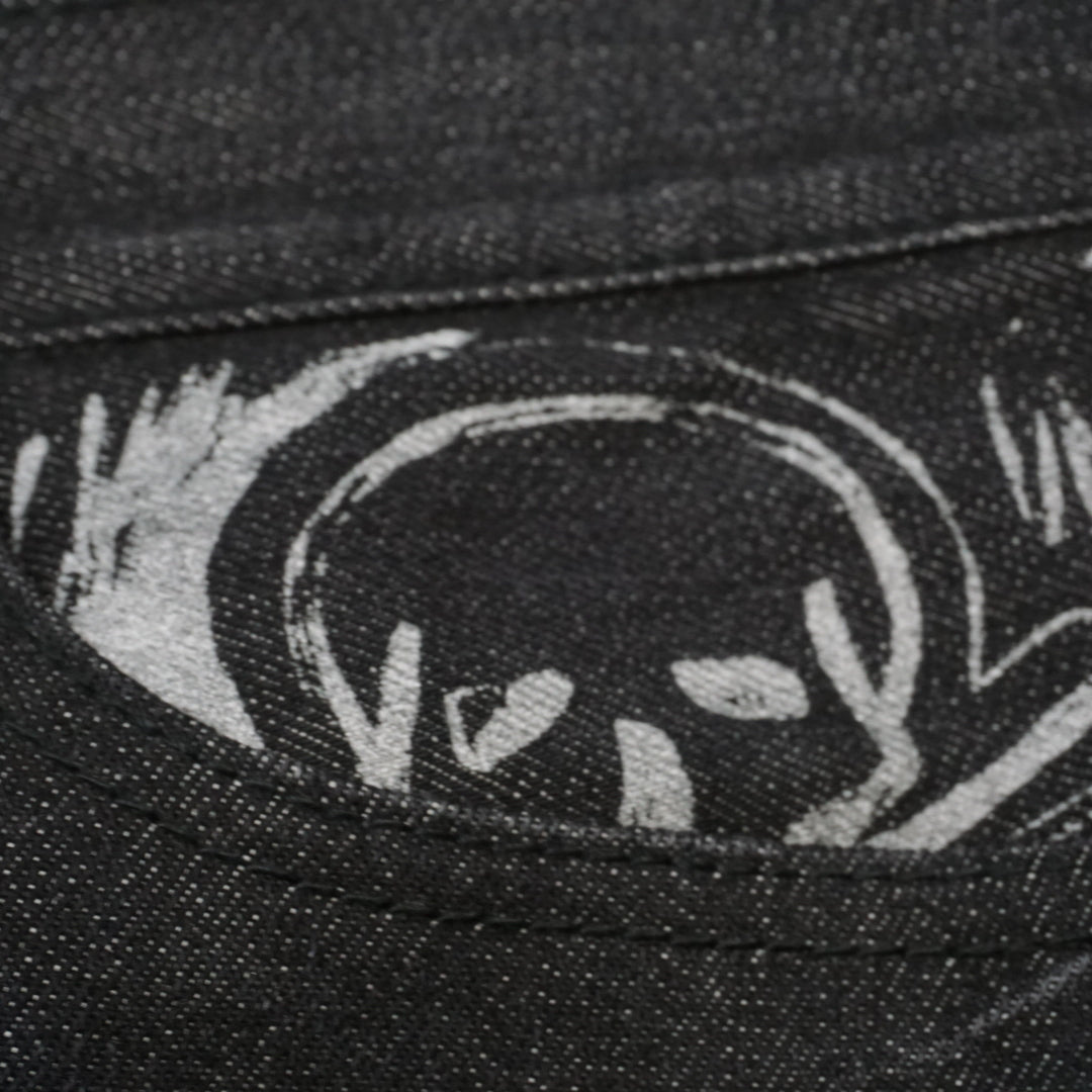Levi's Black Graphic Denim Mini Skirt