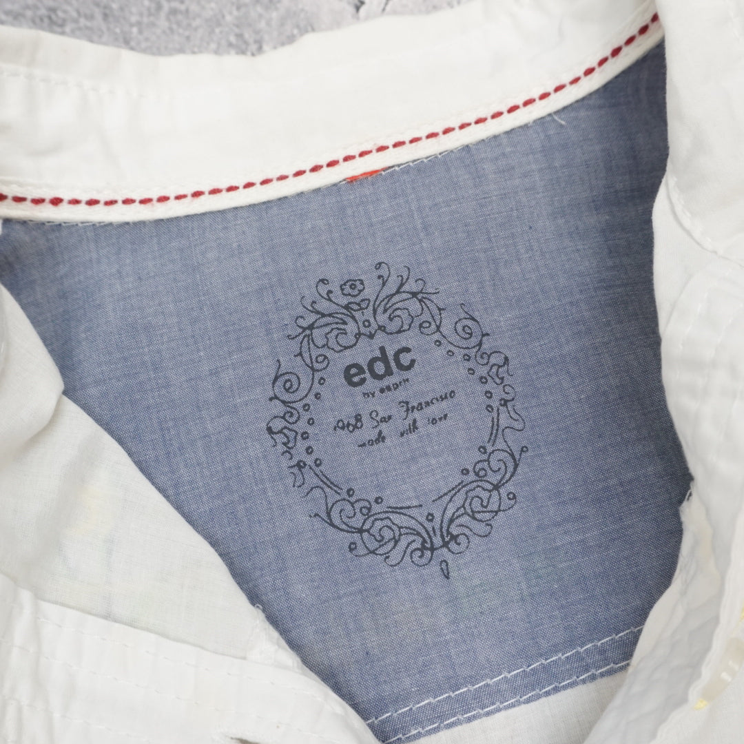 Edc Embroidered Floral Shirt