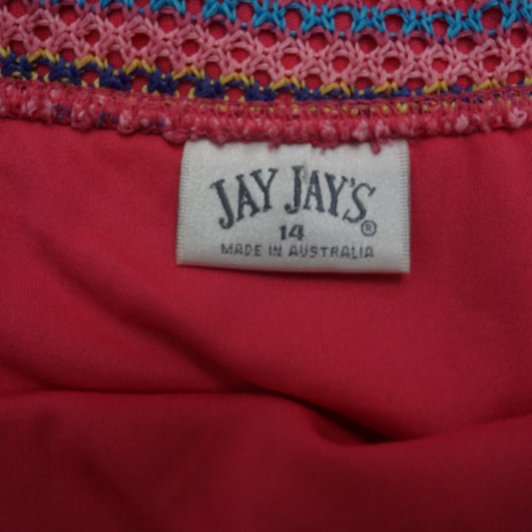 90s Jay Jay's Striped Knit Midi Skirt
