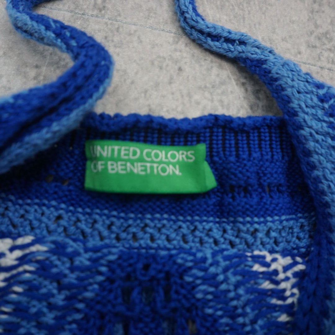 2000s Benetton Crochet Striped Cami