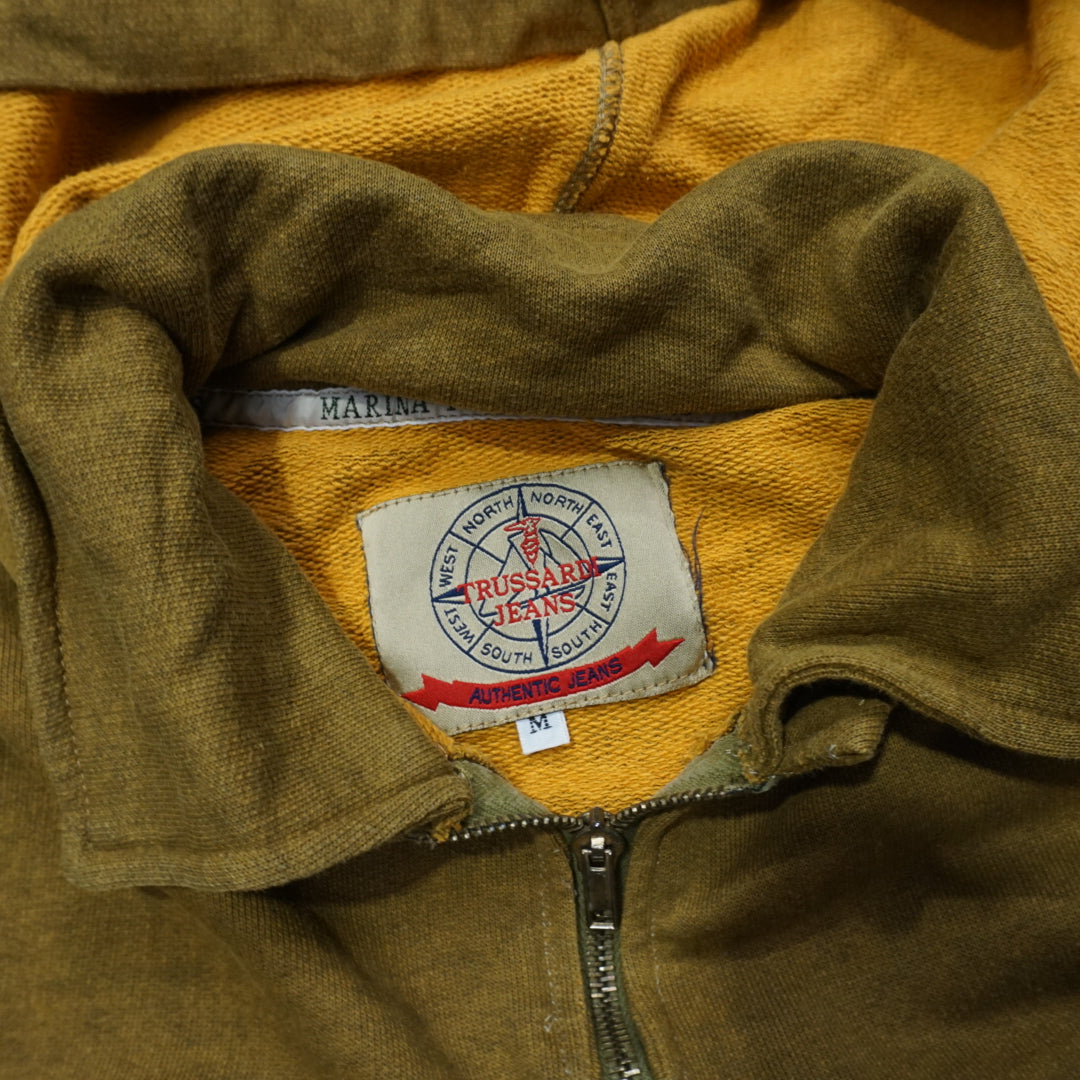 2000s Trussardi Jeans Quarter Zip Hoodie