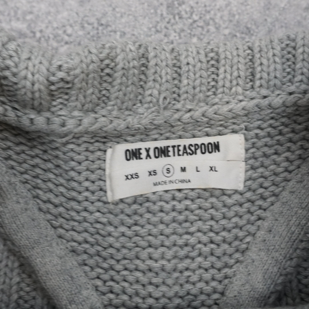 One X OneTeaspoon Cable Knit Cropped Top Knit