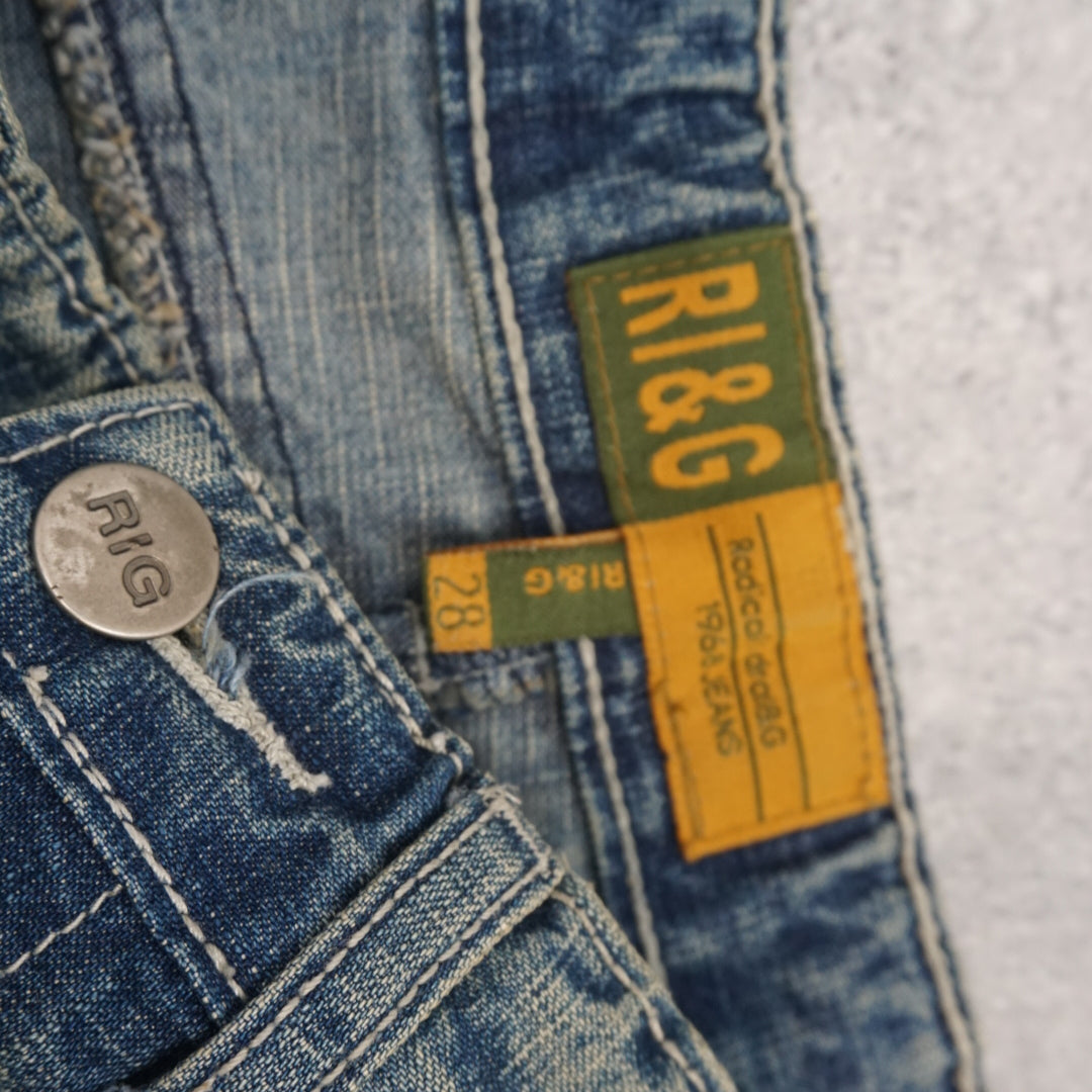 2000s Ri&G Denim Mini Skirt