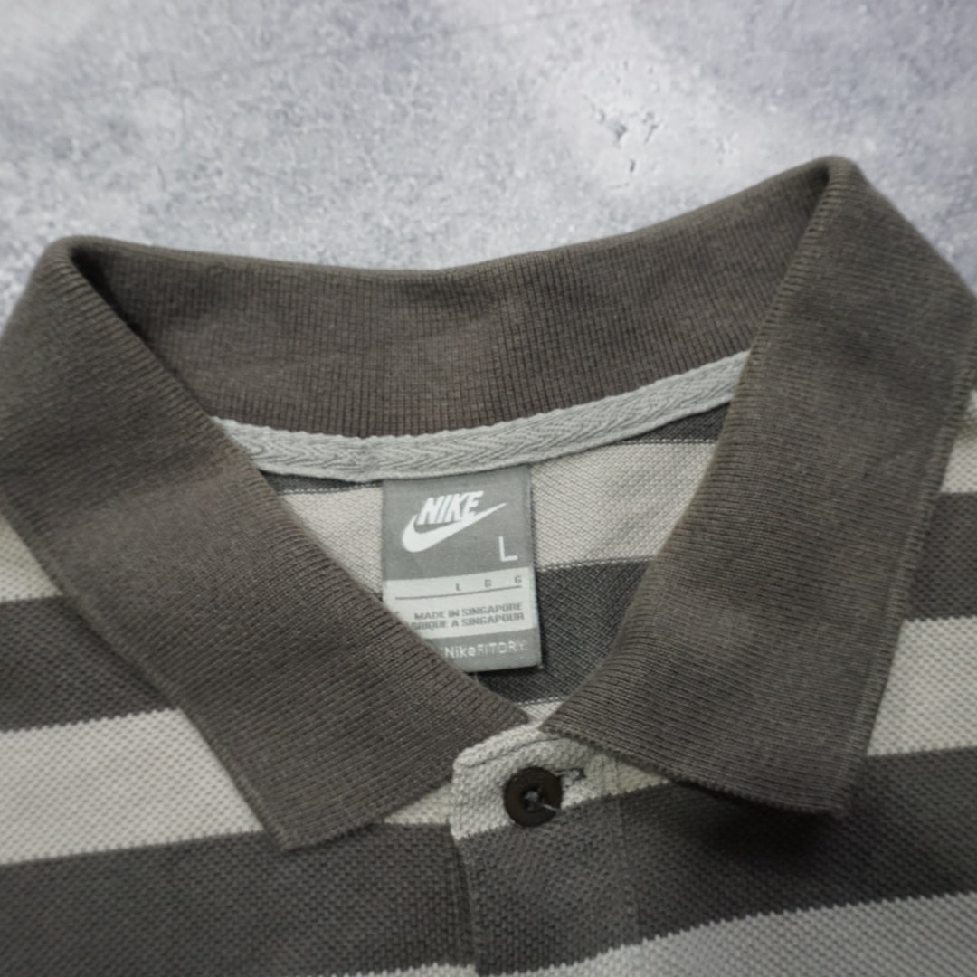 2000s Nike Striped Polo
