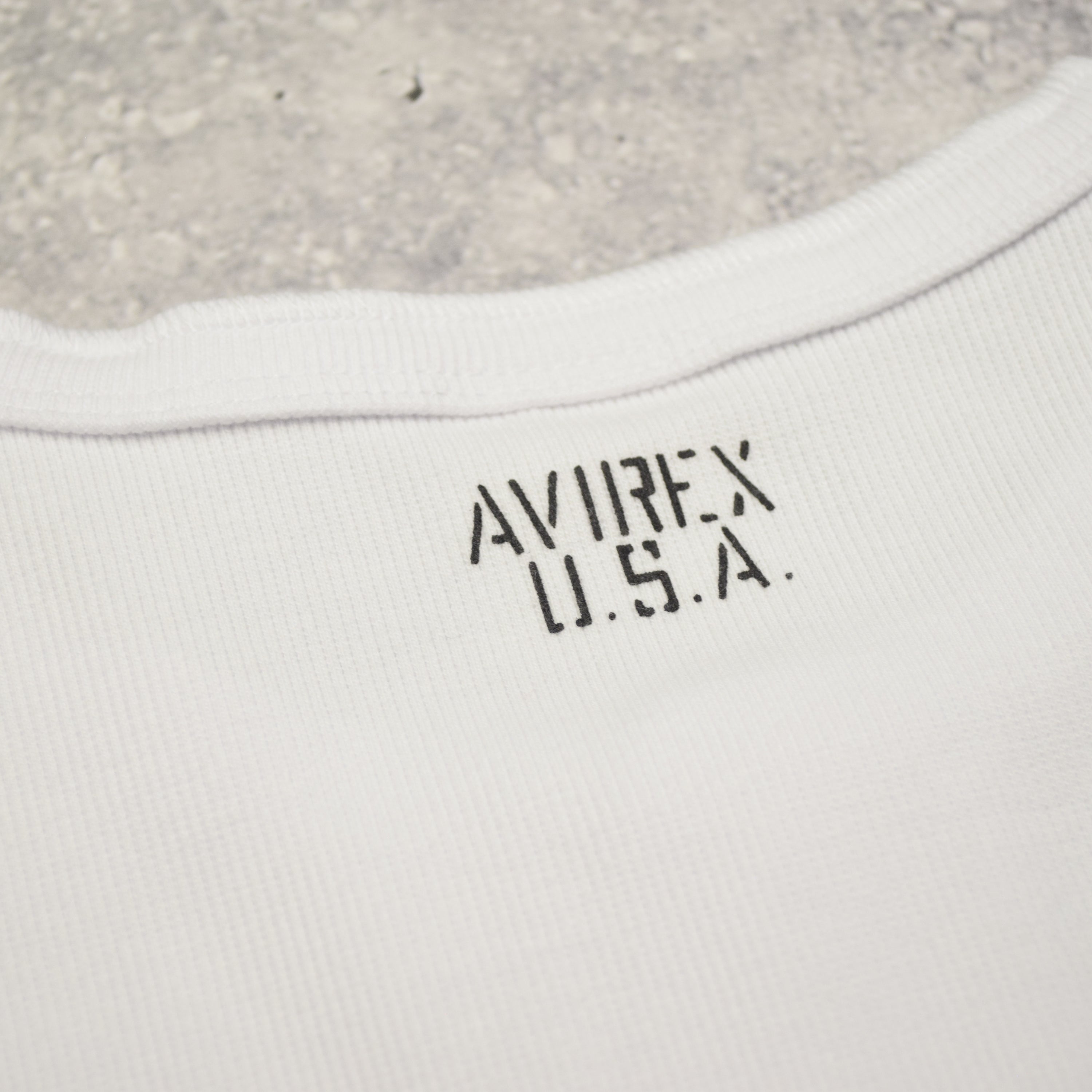 Avirex Ribbed Henley T-Shirt