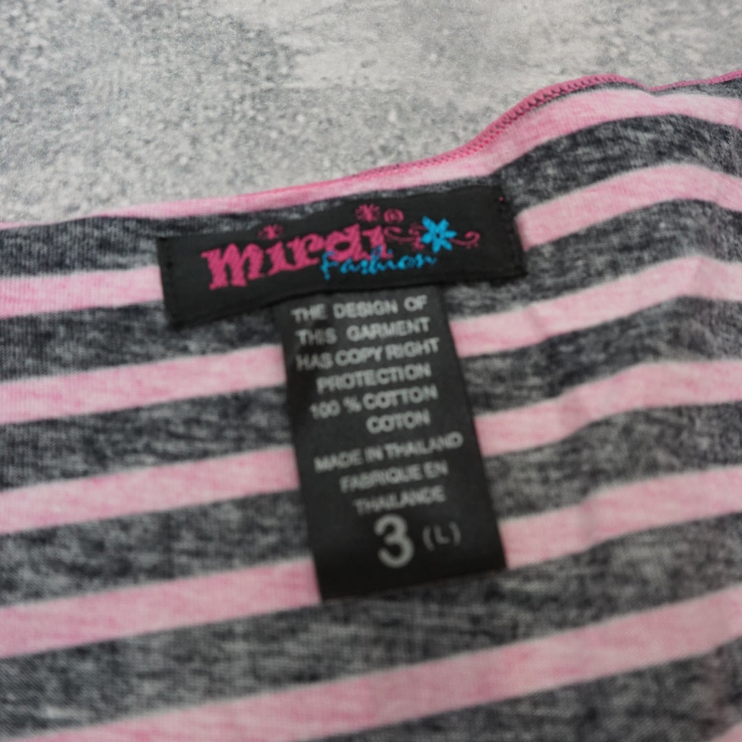 2000s Mirai Fashion Graphic Face Print Top