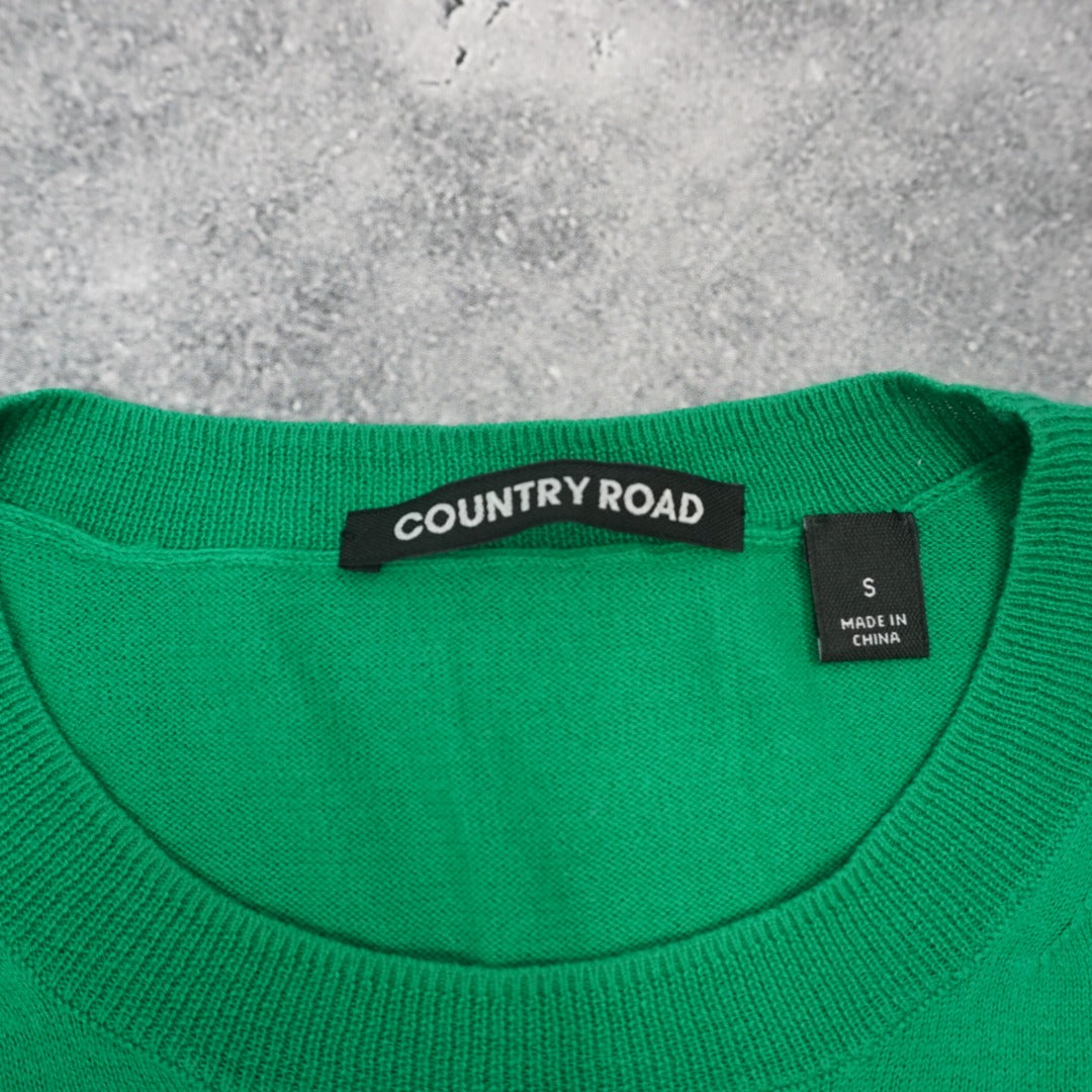 Country Road Solid Color Sweater