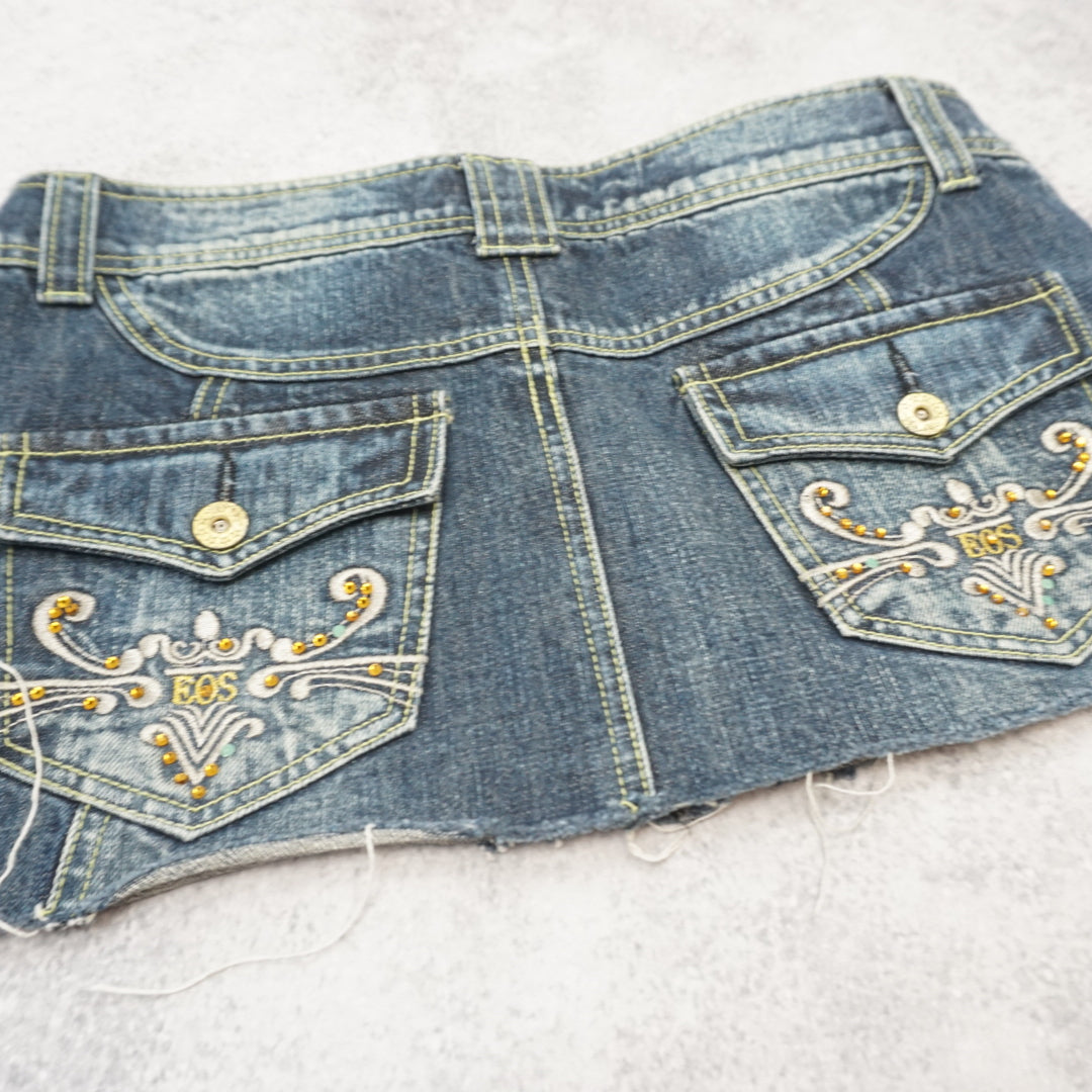 2000s Orion Denim Mini Skirt