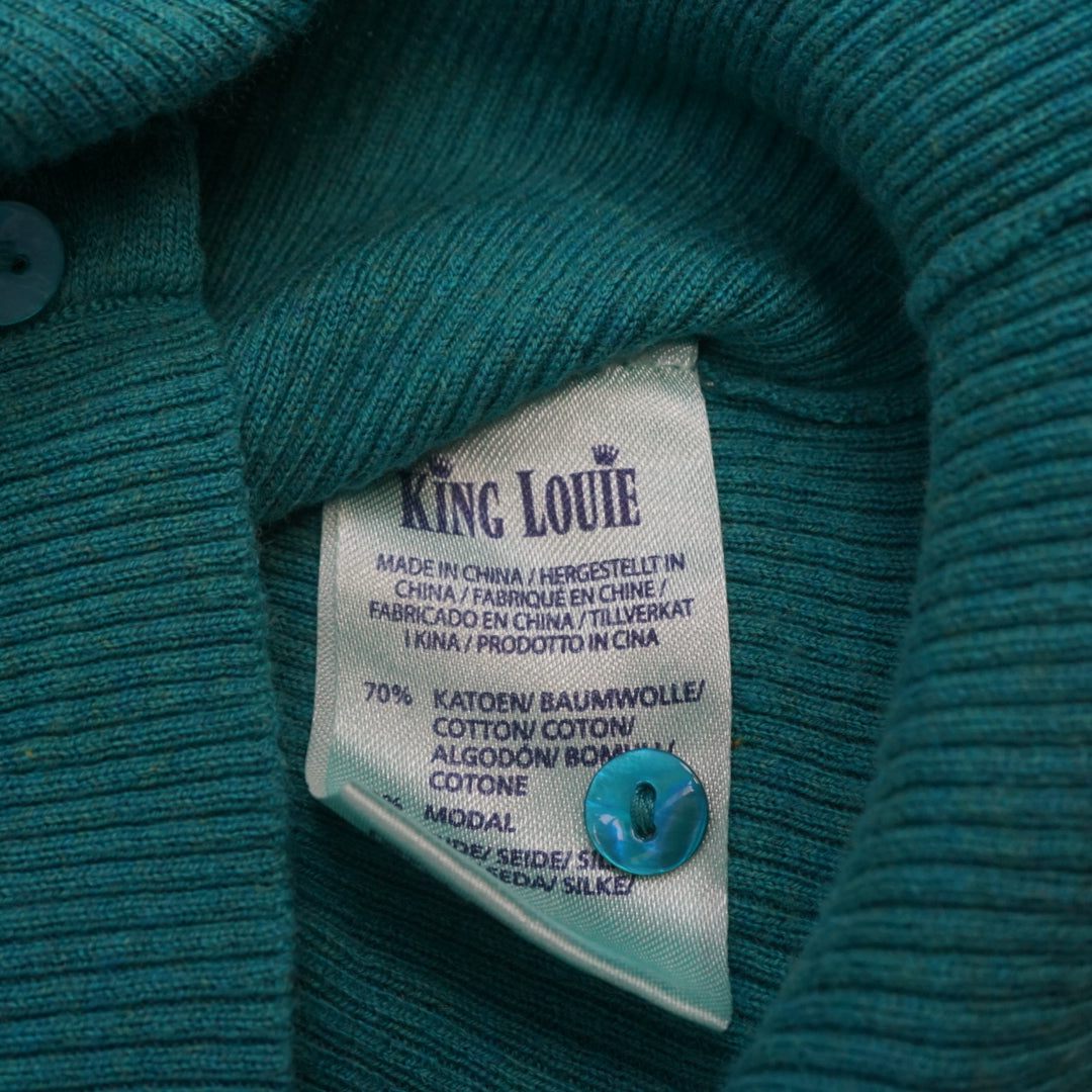 King Louie Cropped V-Neck Cardigan