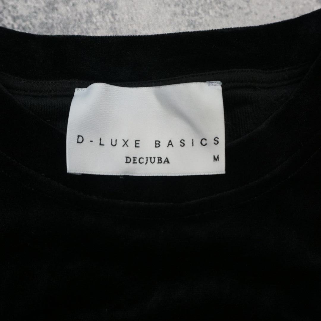 D-Luxe Basics Velvet Crop Sweater