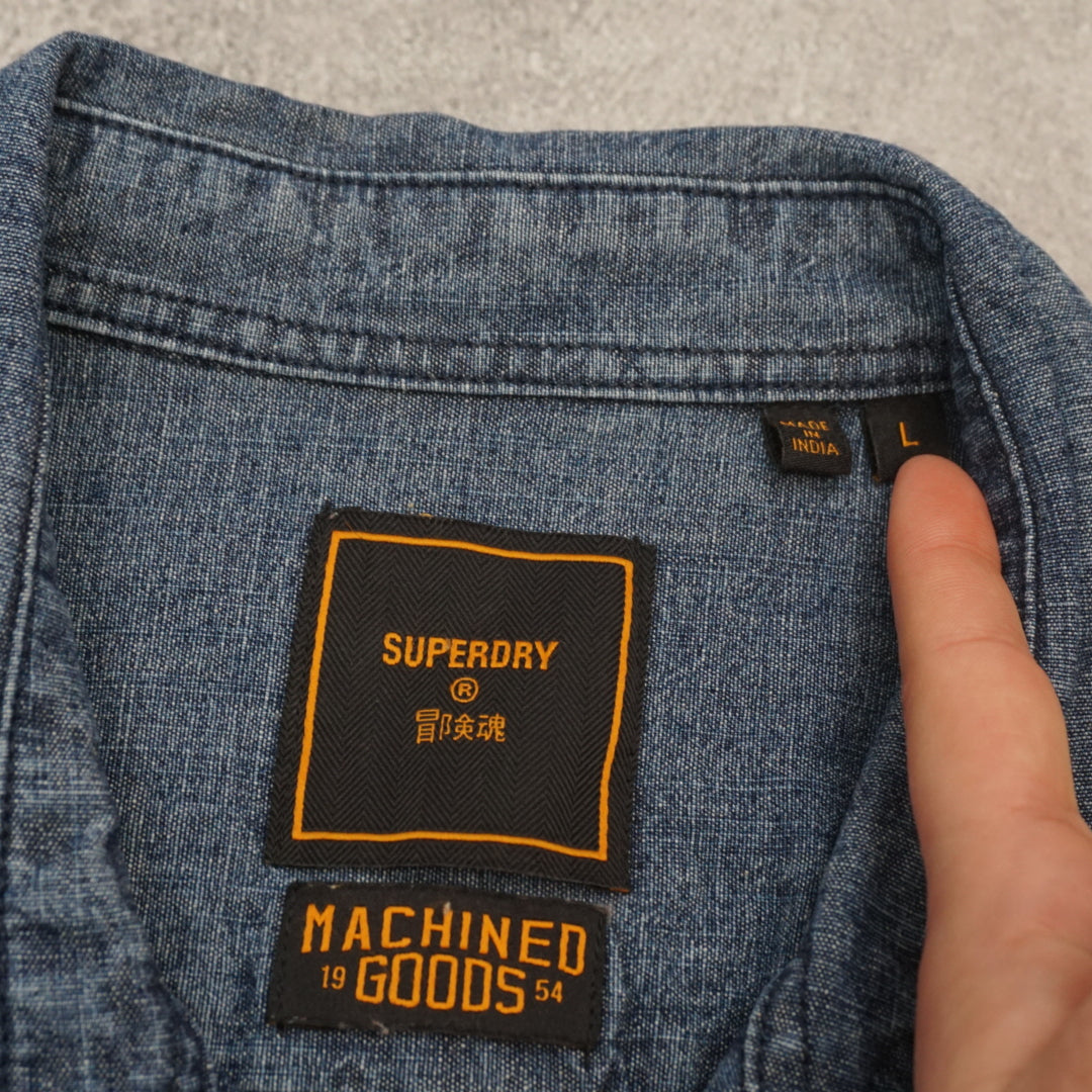 Superdry Machined Goods Button Up
