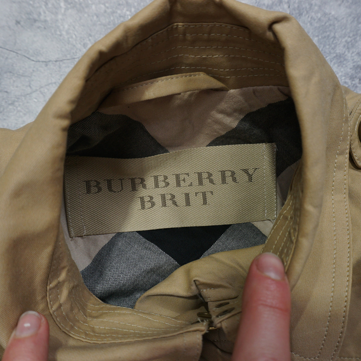 2000s Burberry Brit Double Breasted Coat