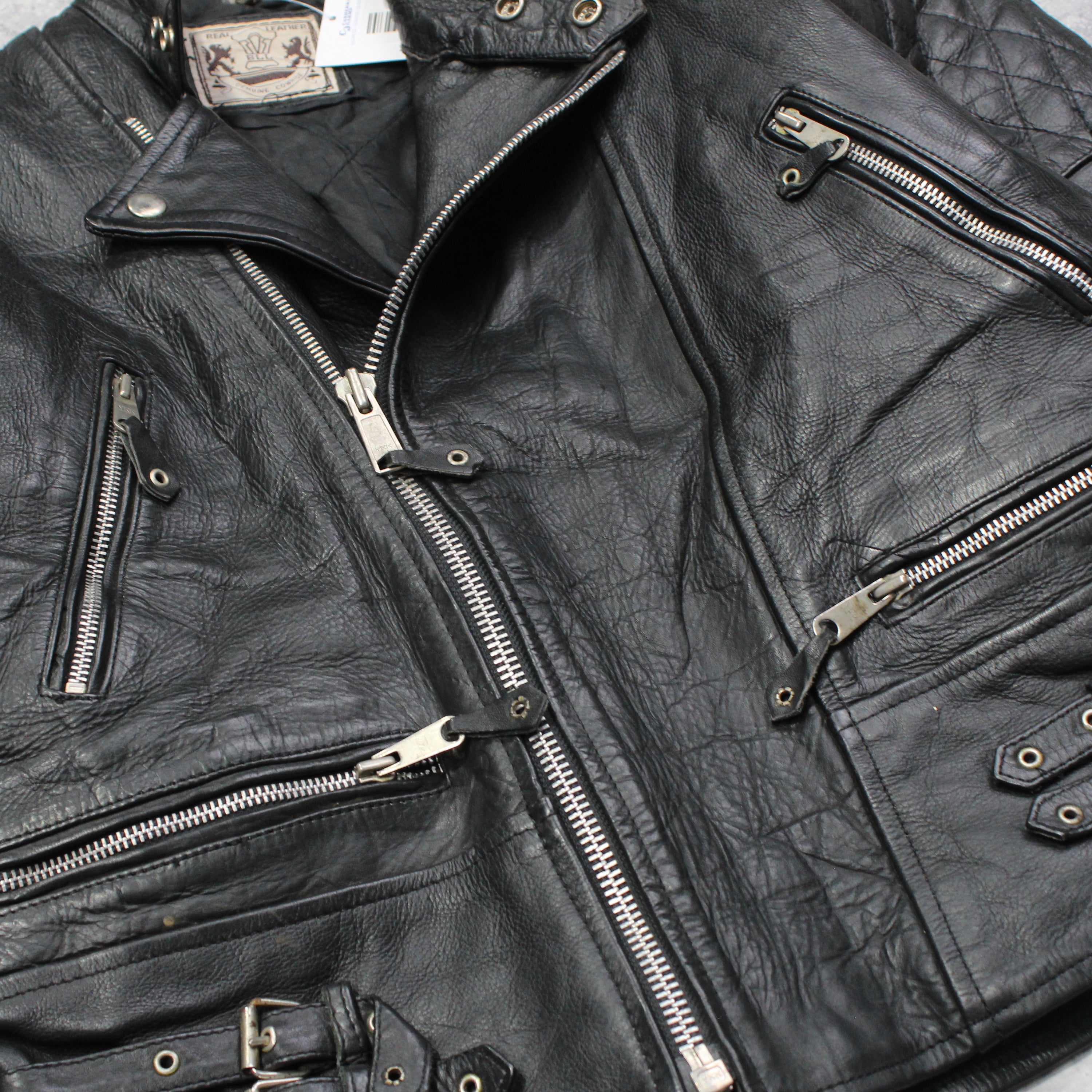 90s BLL Biker Leather Jacket