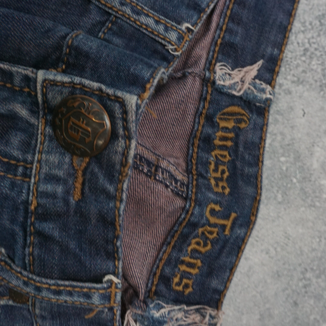 2000s Guess Jeans Distressed Straight Jeans