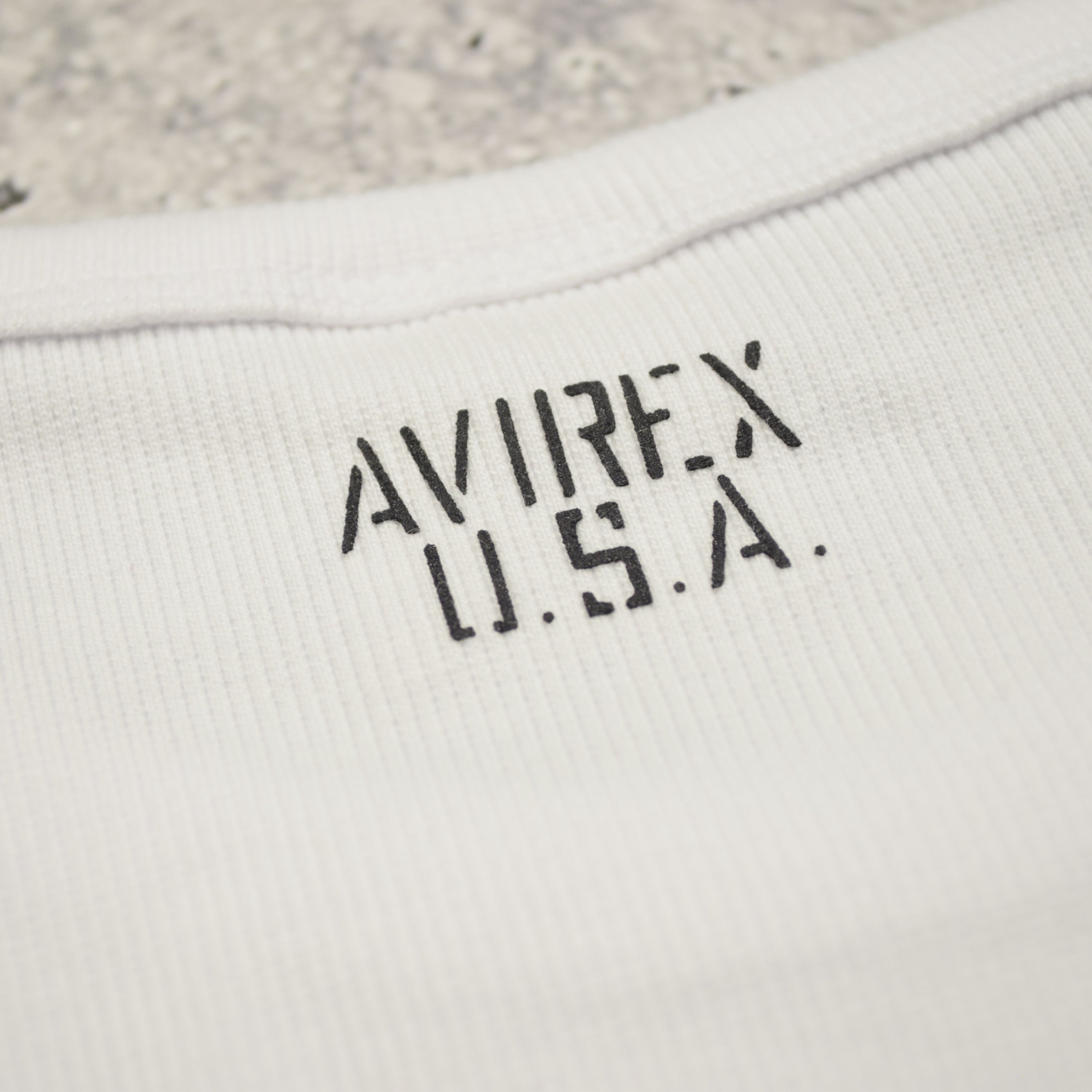 Avirex Ribbed Short Sleeve T-Shirt