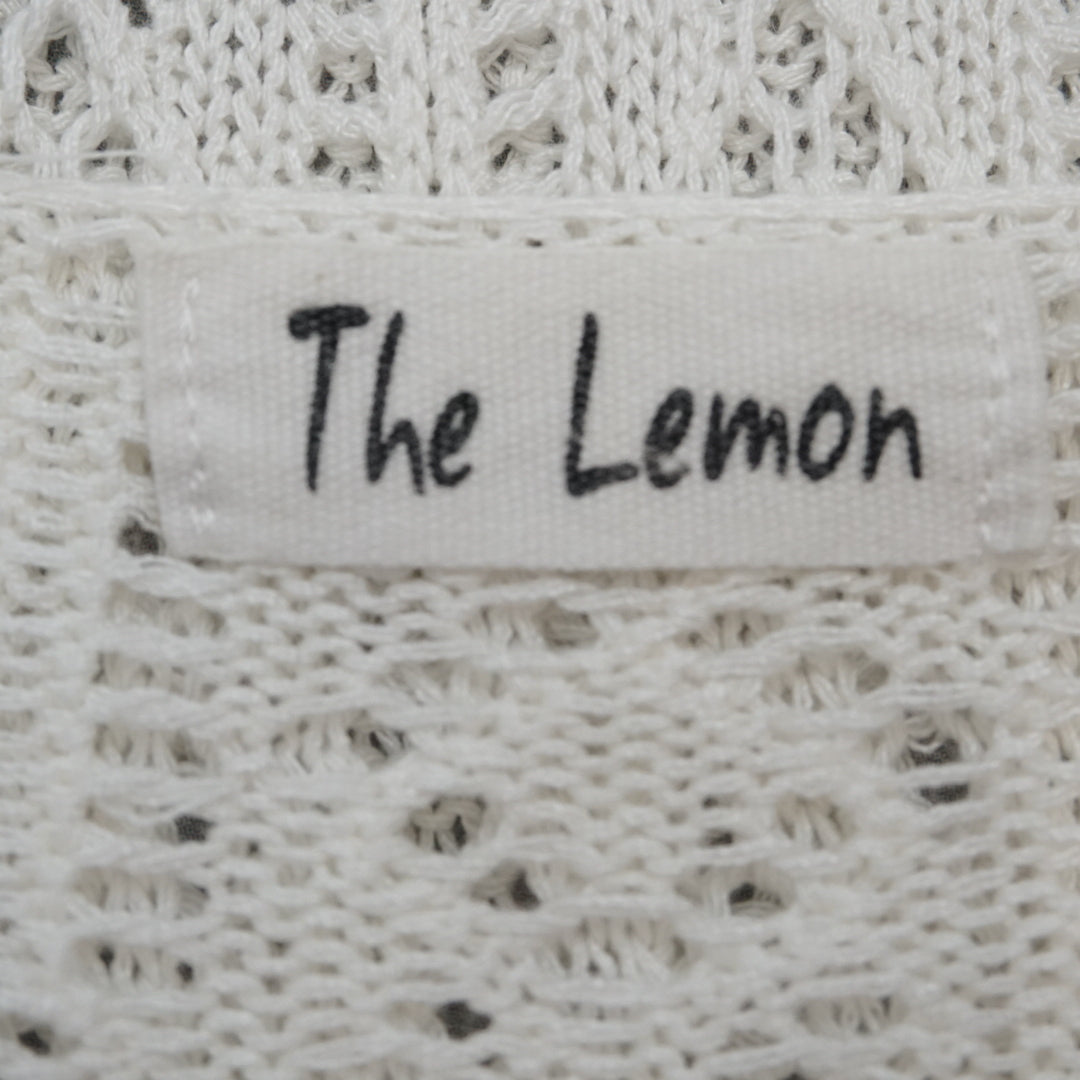 The Lemon Crochet Pointelle Top Knit