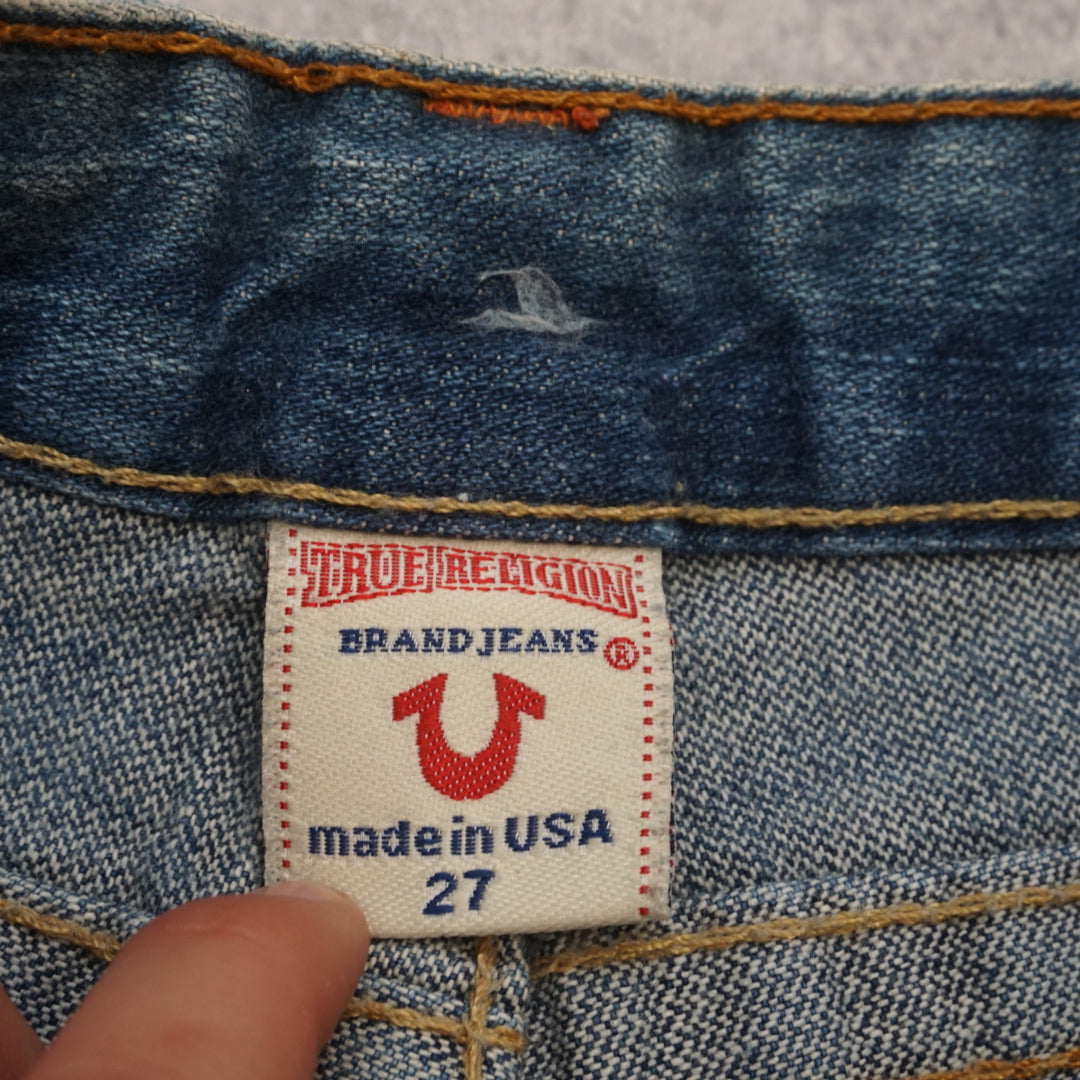 2000s True Religion Distressed Low Rise Jorts