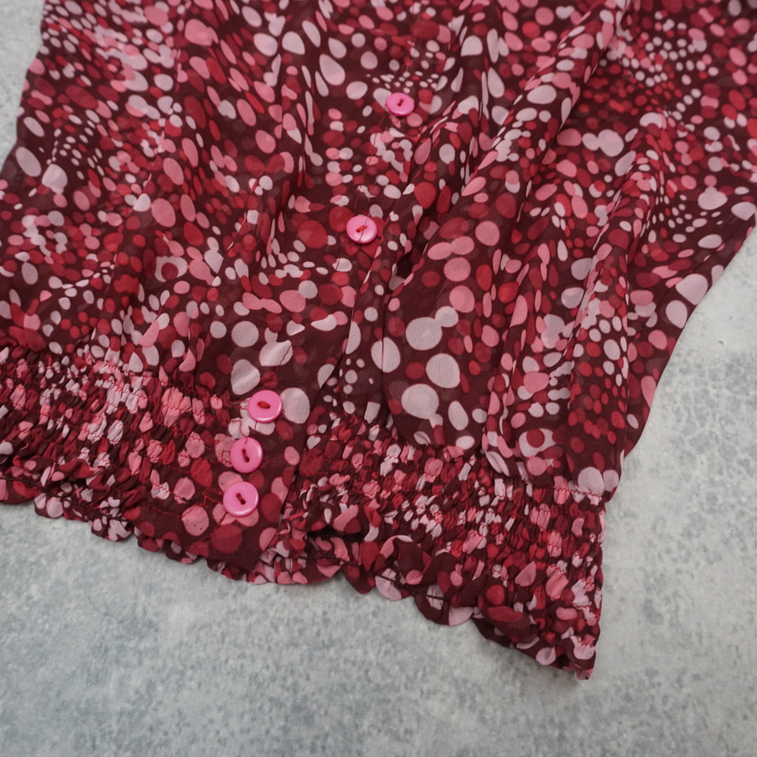 2000s Sunling Patterned Floral Top Cami