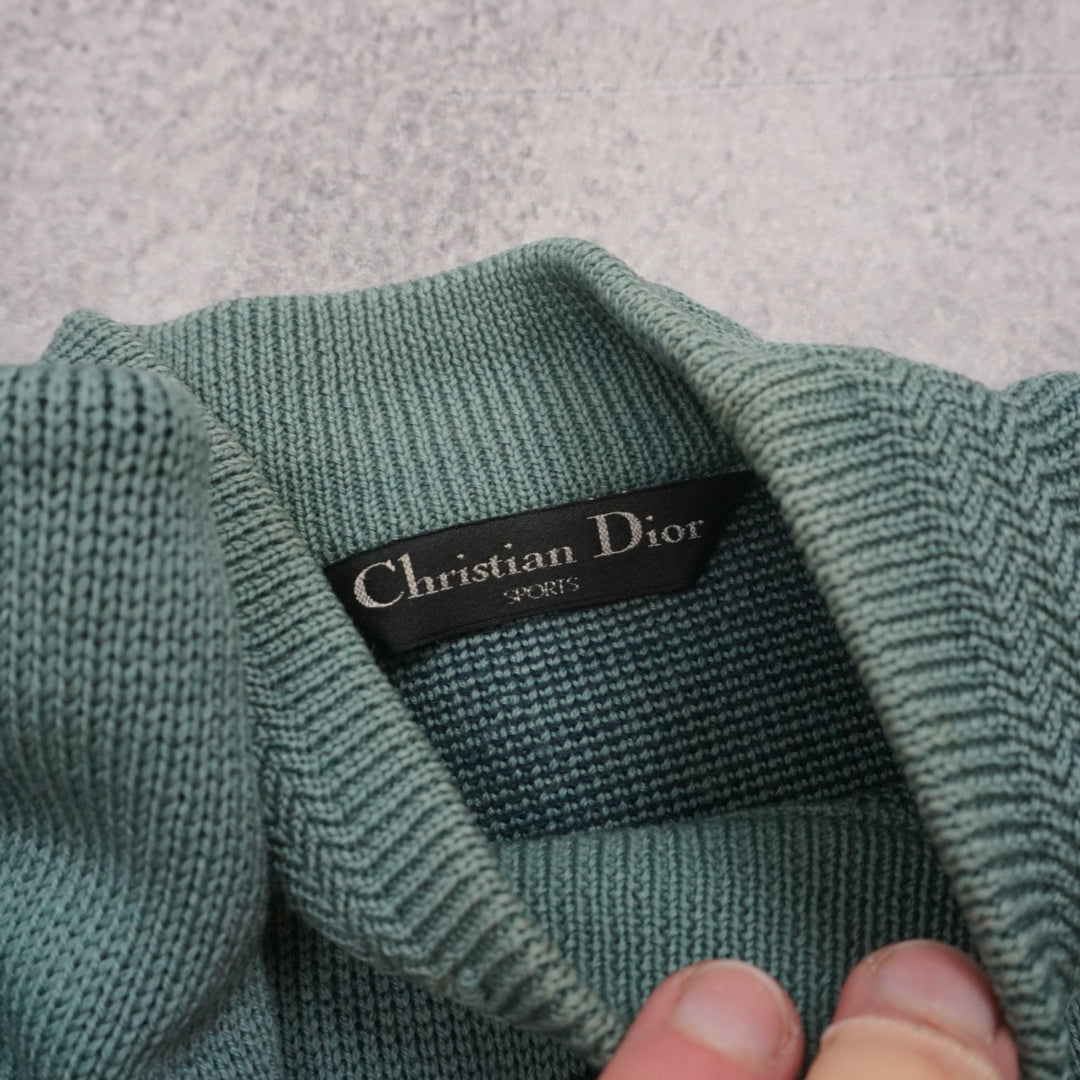 90s Christian Dior Sports Intarsia Knit Sweater
