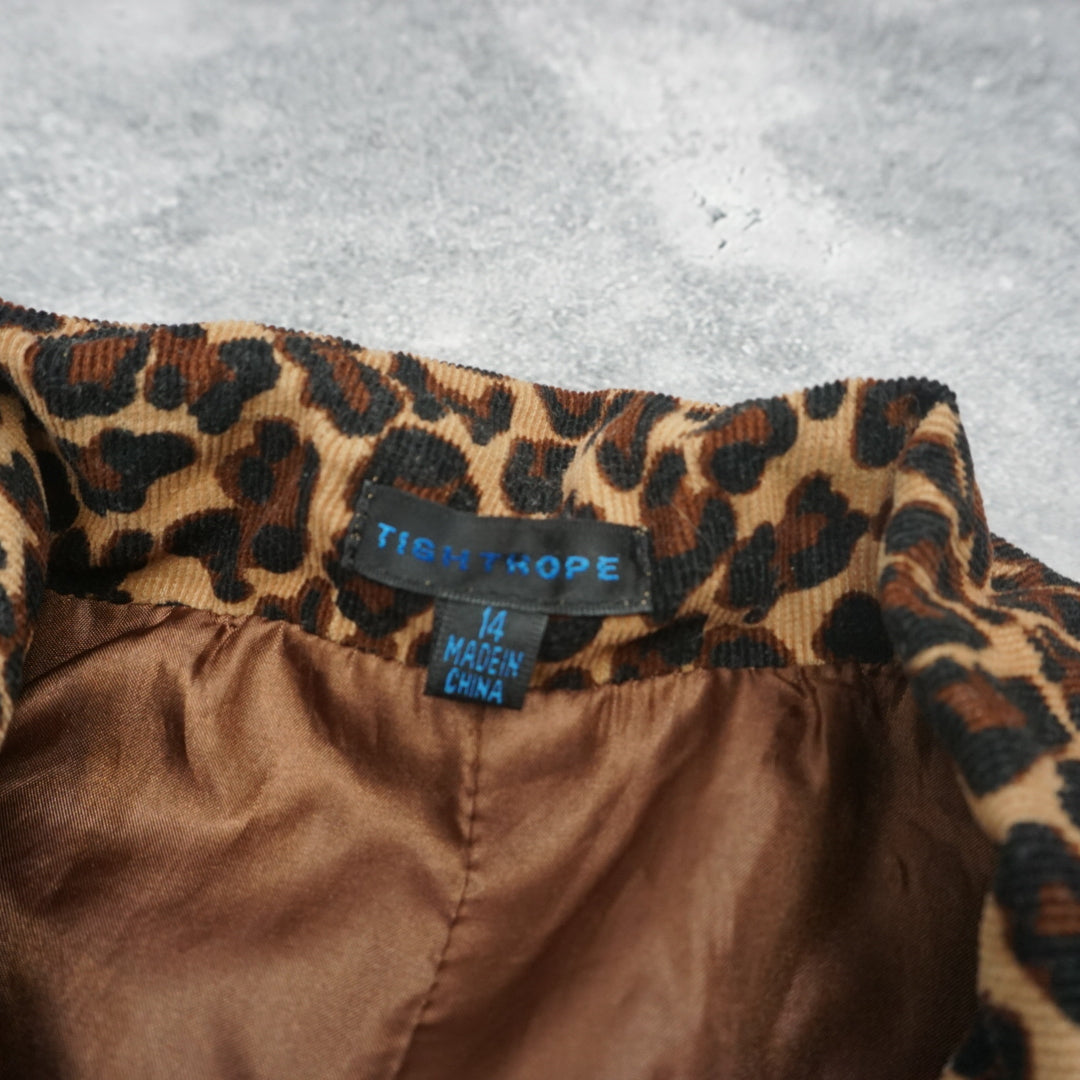 2000s Tight Hope Leopard Print Blazer