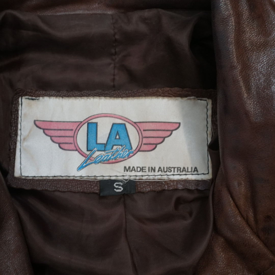 80s LA Leather Cropped Leather Jacket