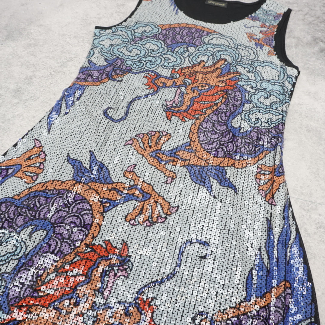 Majiali Dragon Sequin Dress