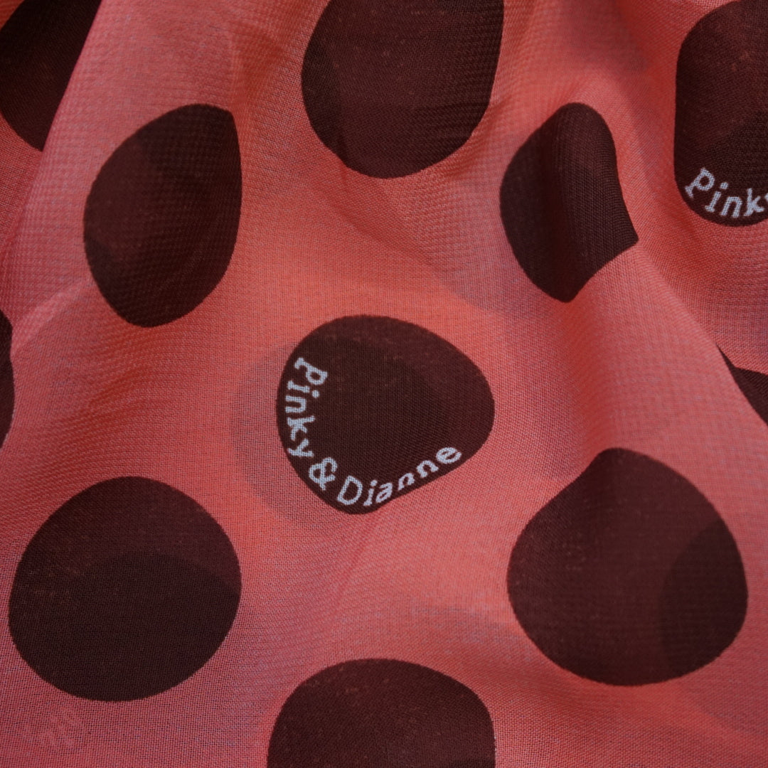 2000s Pinky & Dianne Polka Dot Halter Ruffle Dress