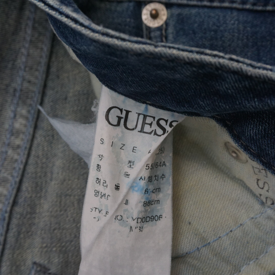 2000s Guess Jeans Low Rise Mini Skirt Denim