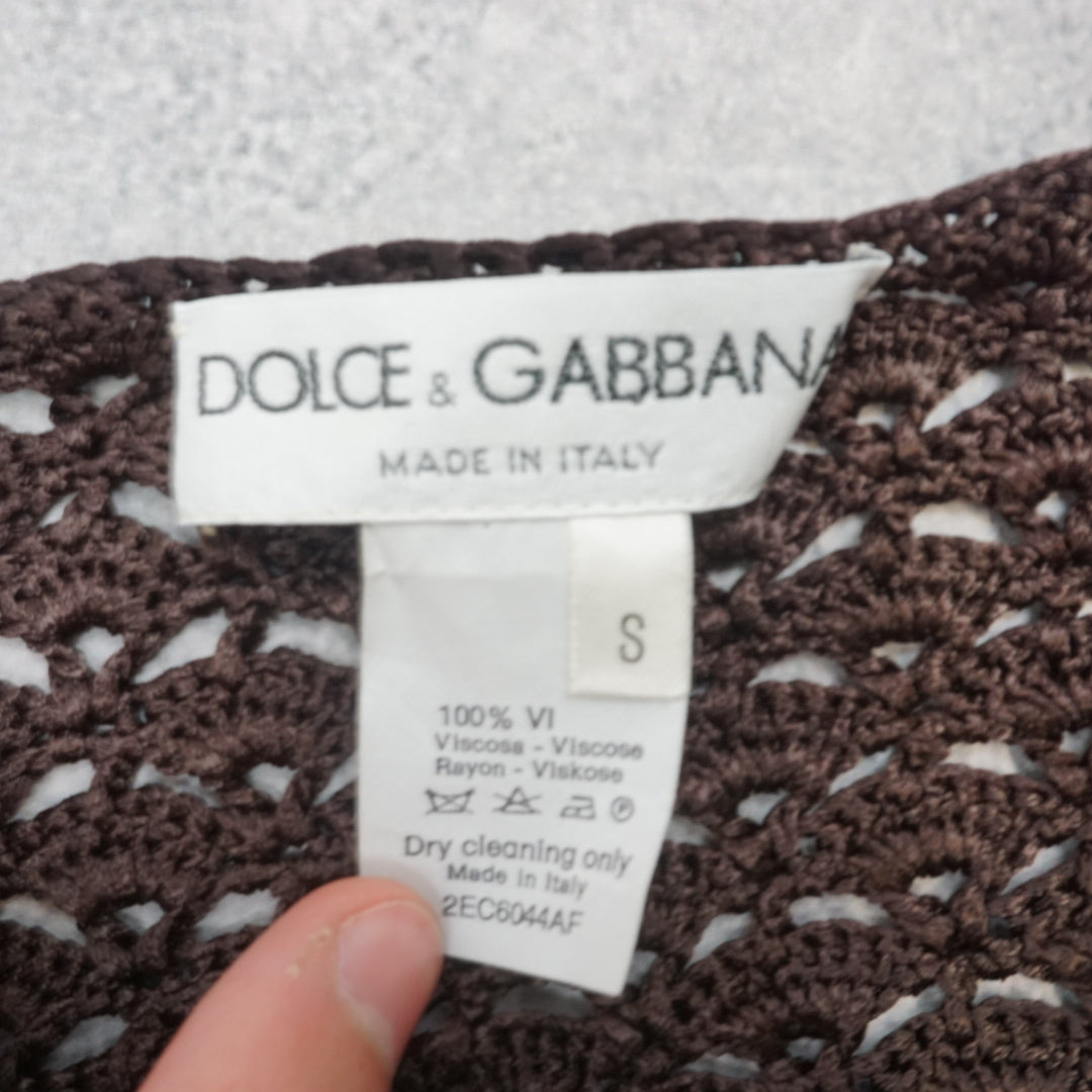 2000s Dolce & Gabbana Crocet Top