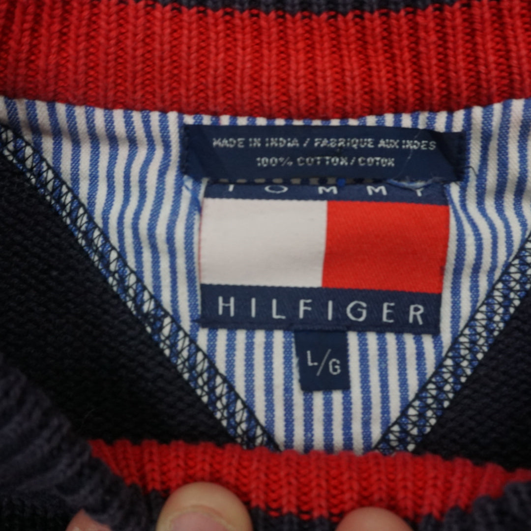 90s Tommy Hilfiger Crest Embroidered Crewneck Jumper