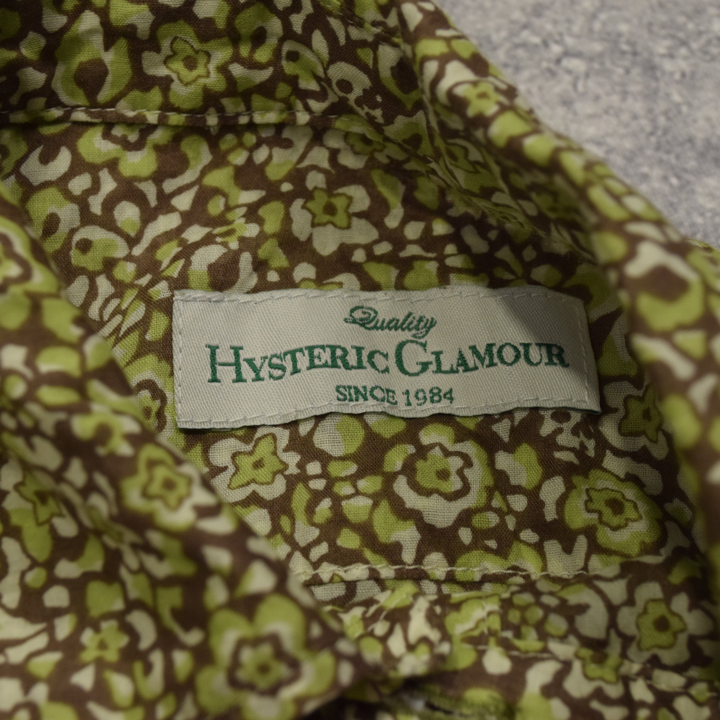 2000s Hysteric Glamour Floral Print Button Up