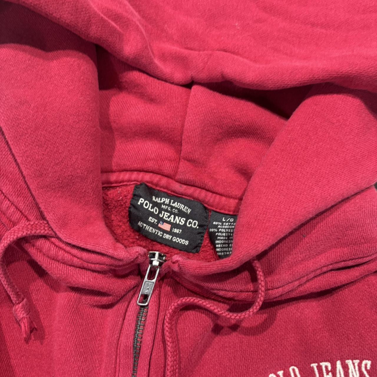 2000s Polo Jeans Ralph Lauren Cropped Hoodie Zip Up