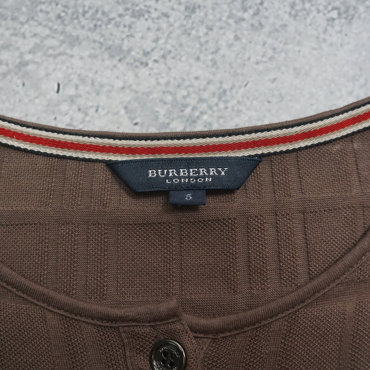 2000s Burberry London Check Knit Top Henley