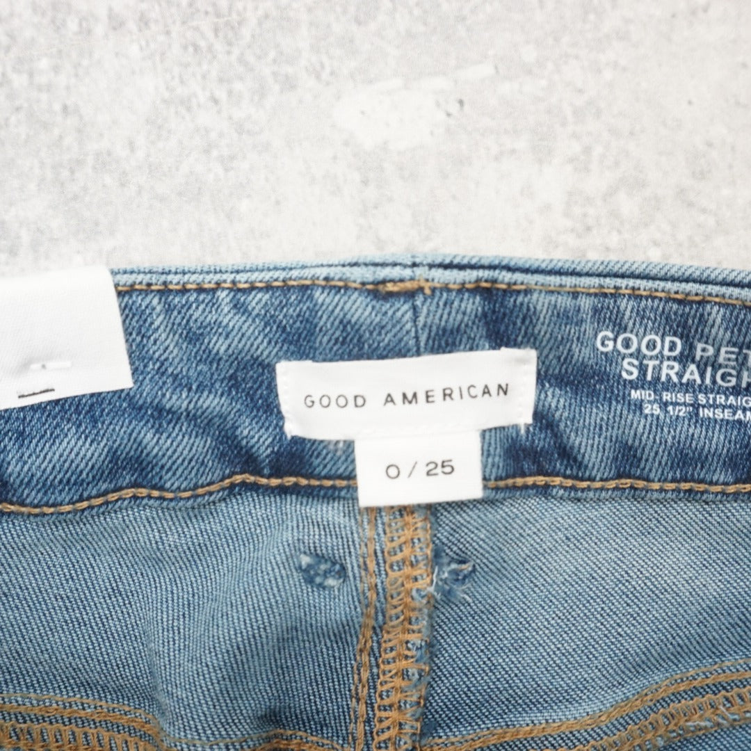 Good American Petite Straight Jeans