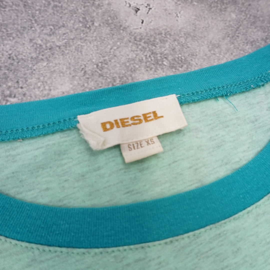 2000s Diesel Graphic Ringer T-Shirt