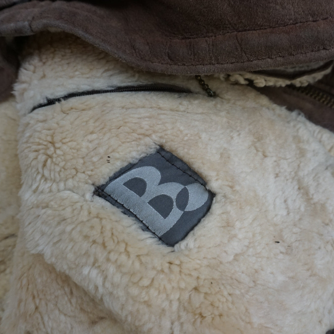 80s B Shearling Aviator Jacket