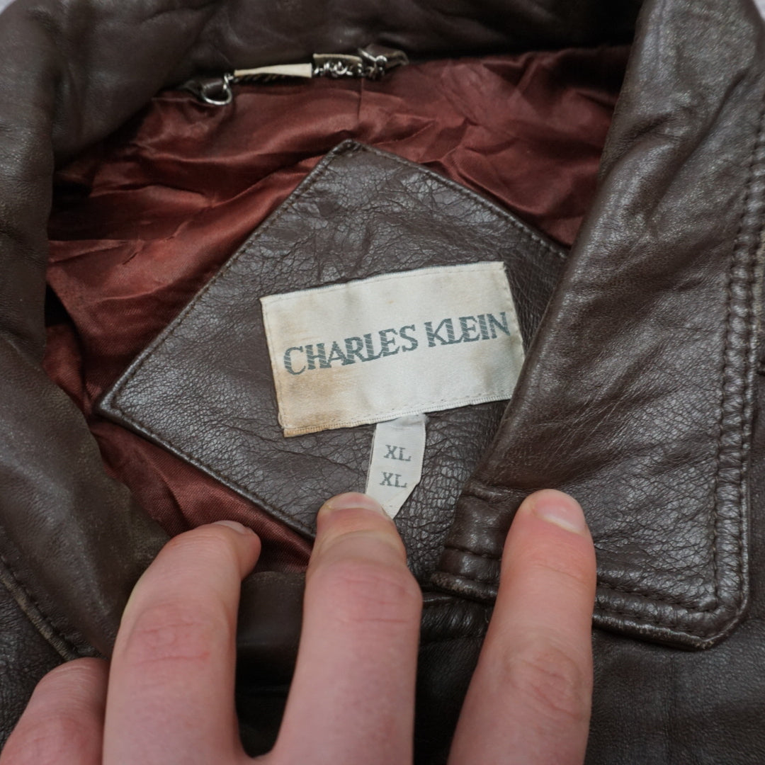 90s Charles Klein Leather Jacket
