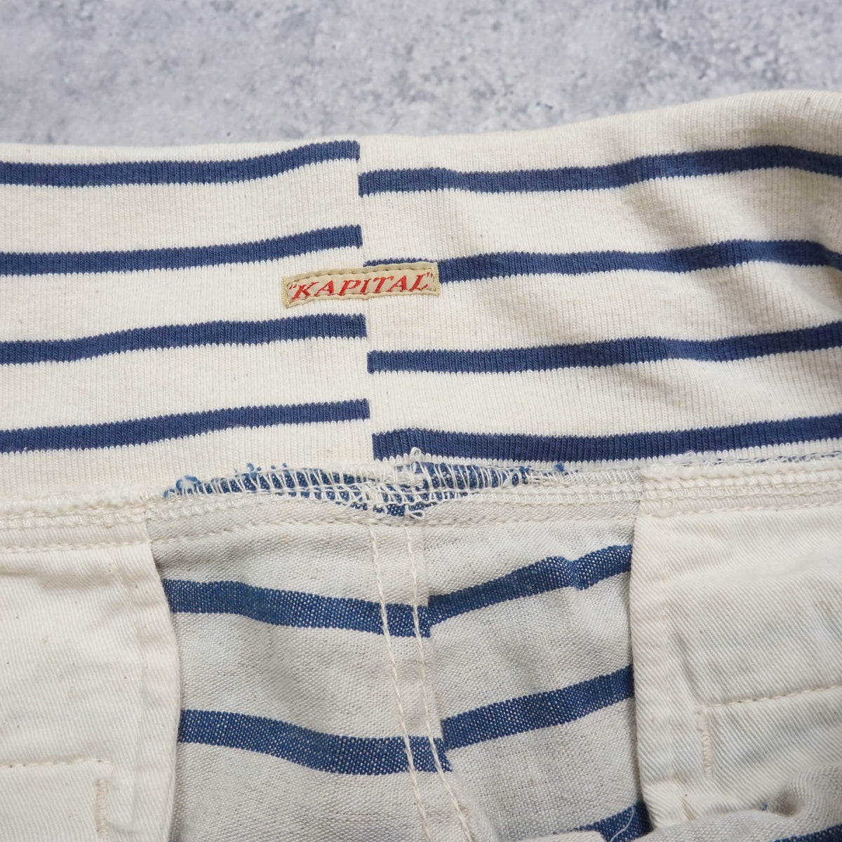 Kapital Blue / White Striped Sailor Pants