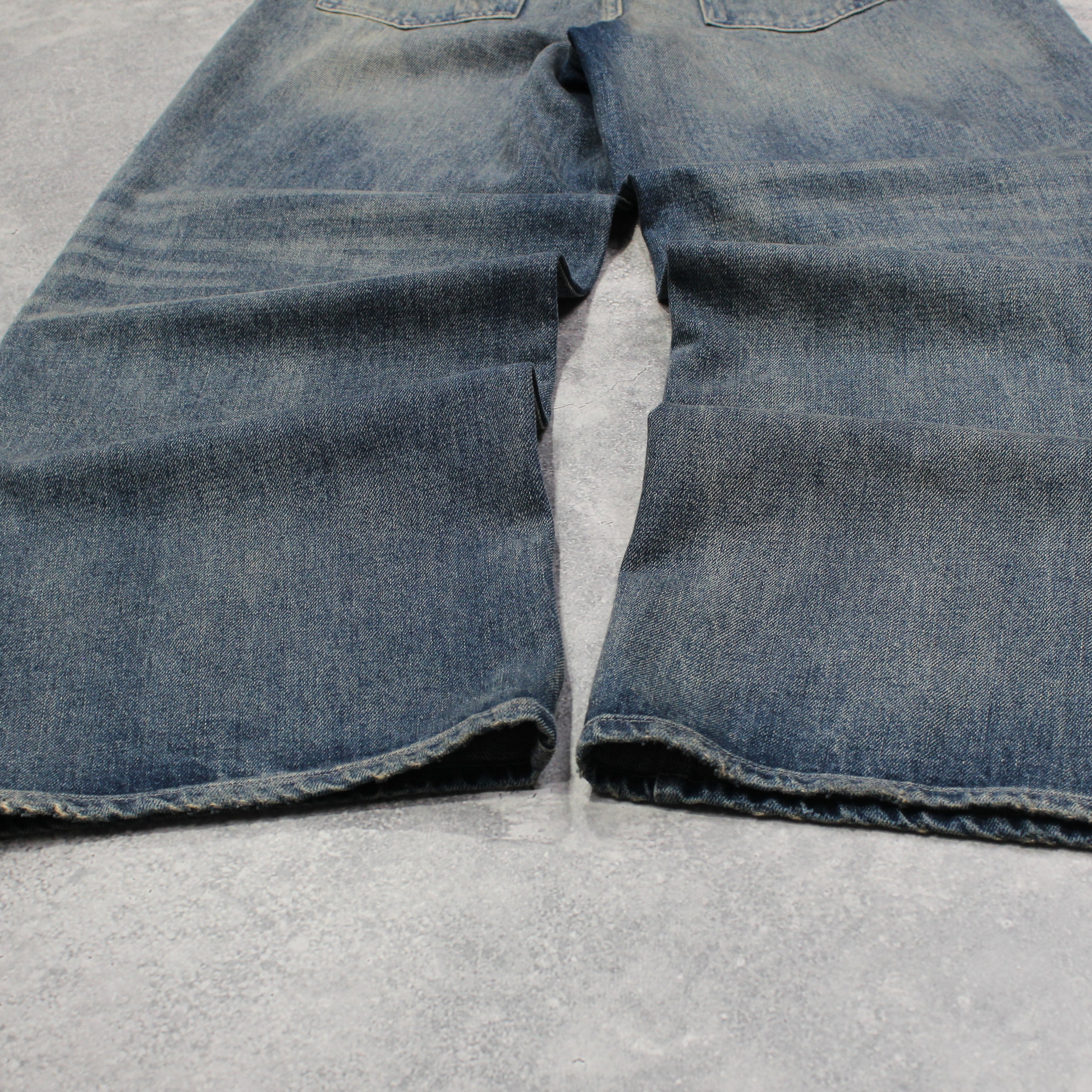 Pearled Ivory Baggy Jeans
