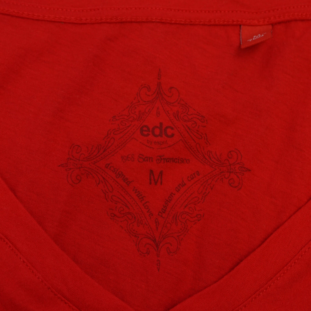2000s Edc By Esprit V-neck Pocket T-Shirt