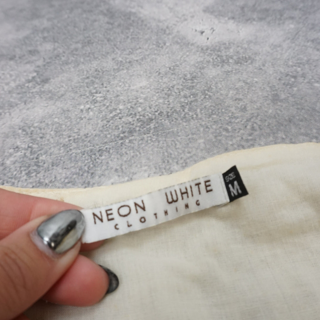 Neon White Tassel Tie Front Cardigan