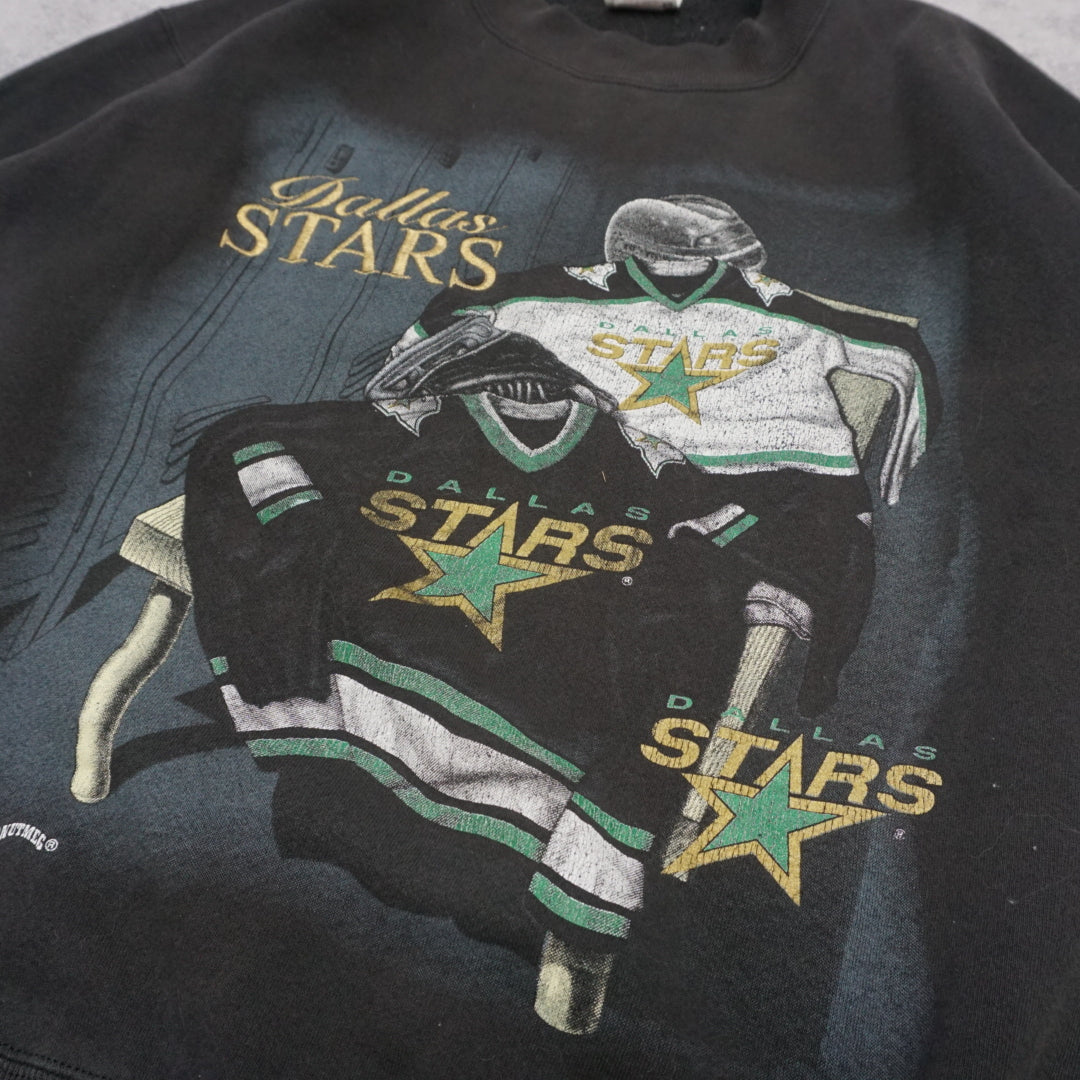 90s Nutmeg Dallas Stars Graphic Sweater
